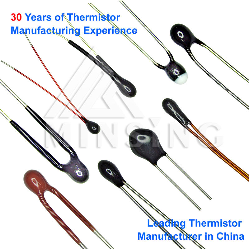 AEC-Q200 درجه بندی شده Epoxy Coated NTC Thermistor 3.0 mm حداکثر قطر بدن